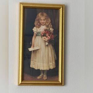 The Love Letter Charles Trevor Garland Victorian Painting Art Print Framed 14.5”